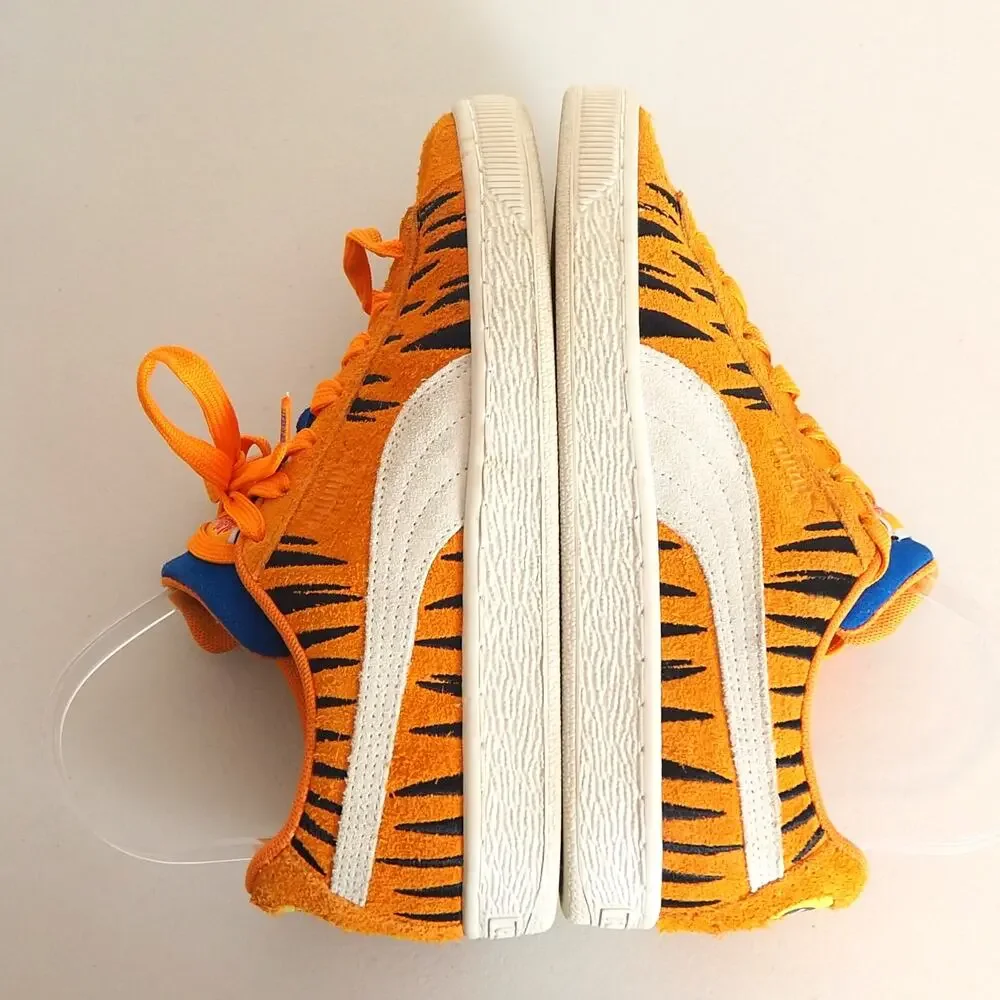 Puma X Tony The Tiger 388020-01 Youth Suede Orange Casual‎ Shoes Sneakers Size 5 - Picture 7 of 12